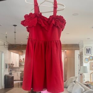 Janie and Jack Scarlet Ruffle Dress